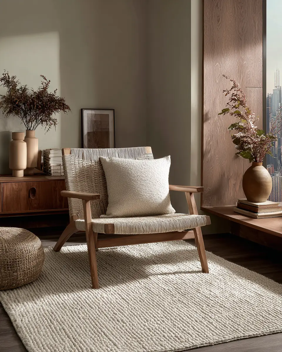 Ivory Japandi Living Room Decor Ideas