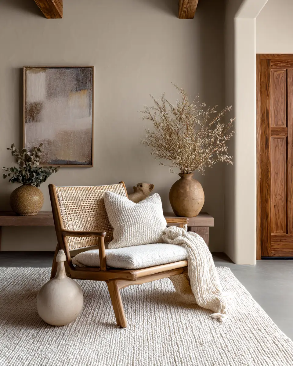 Ivory Japandi Living Room Decor Ideas