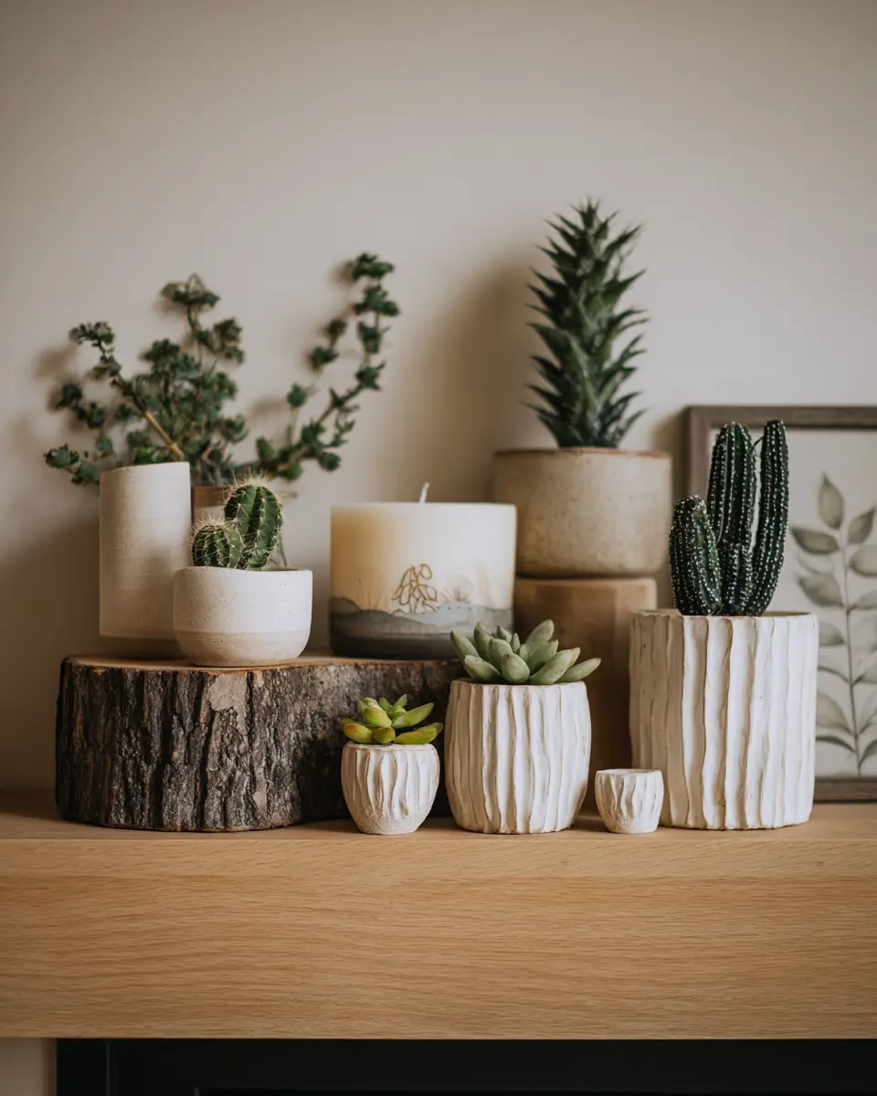 Ivory Japandi Living Room Decor Ideas