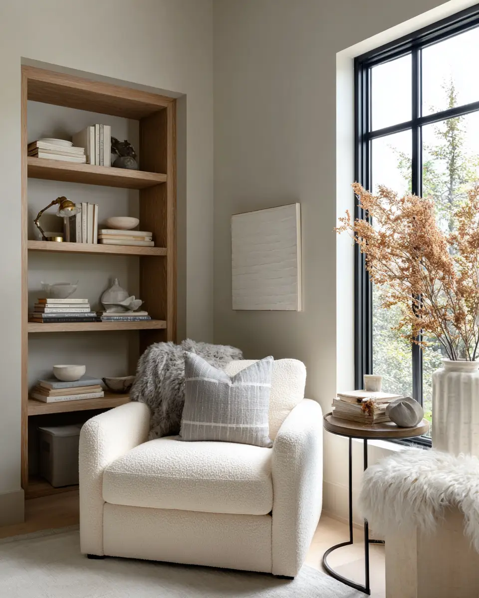 Ivory Japandi Living Room Decor Ideas