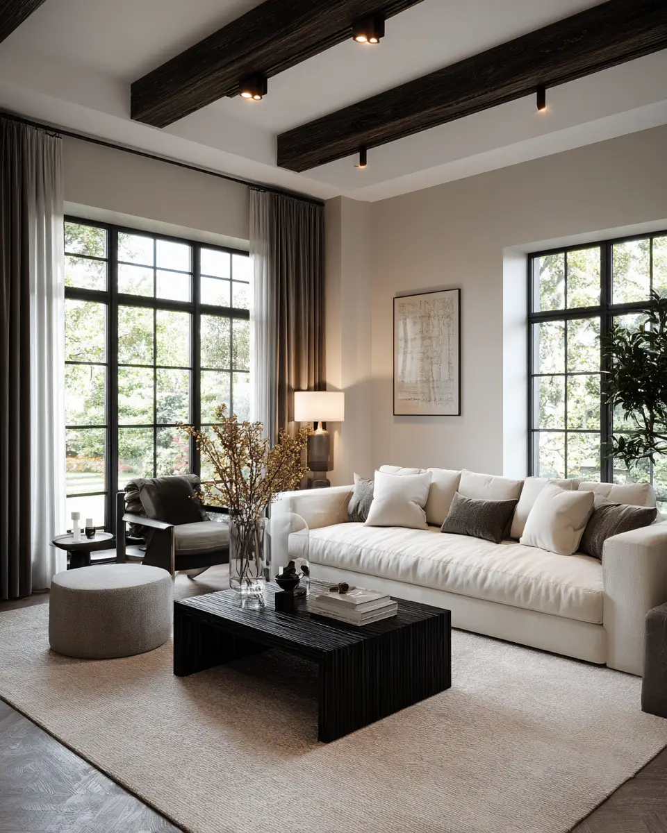 Ivory Japandi Living Room Decor Ideas