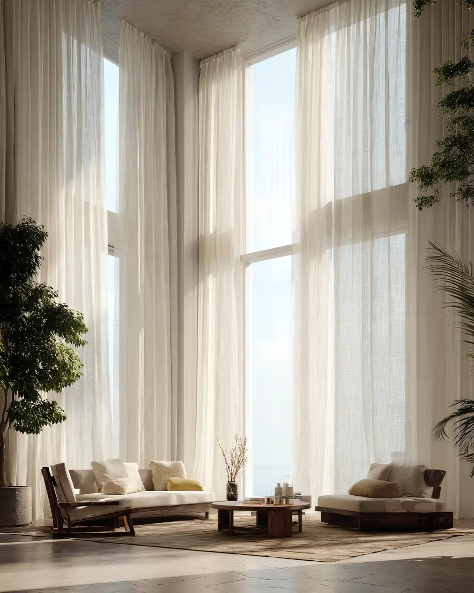 Ivory Japandi Living Room Decor Ideas