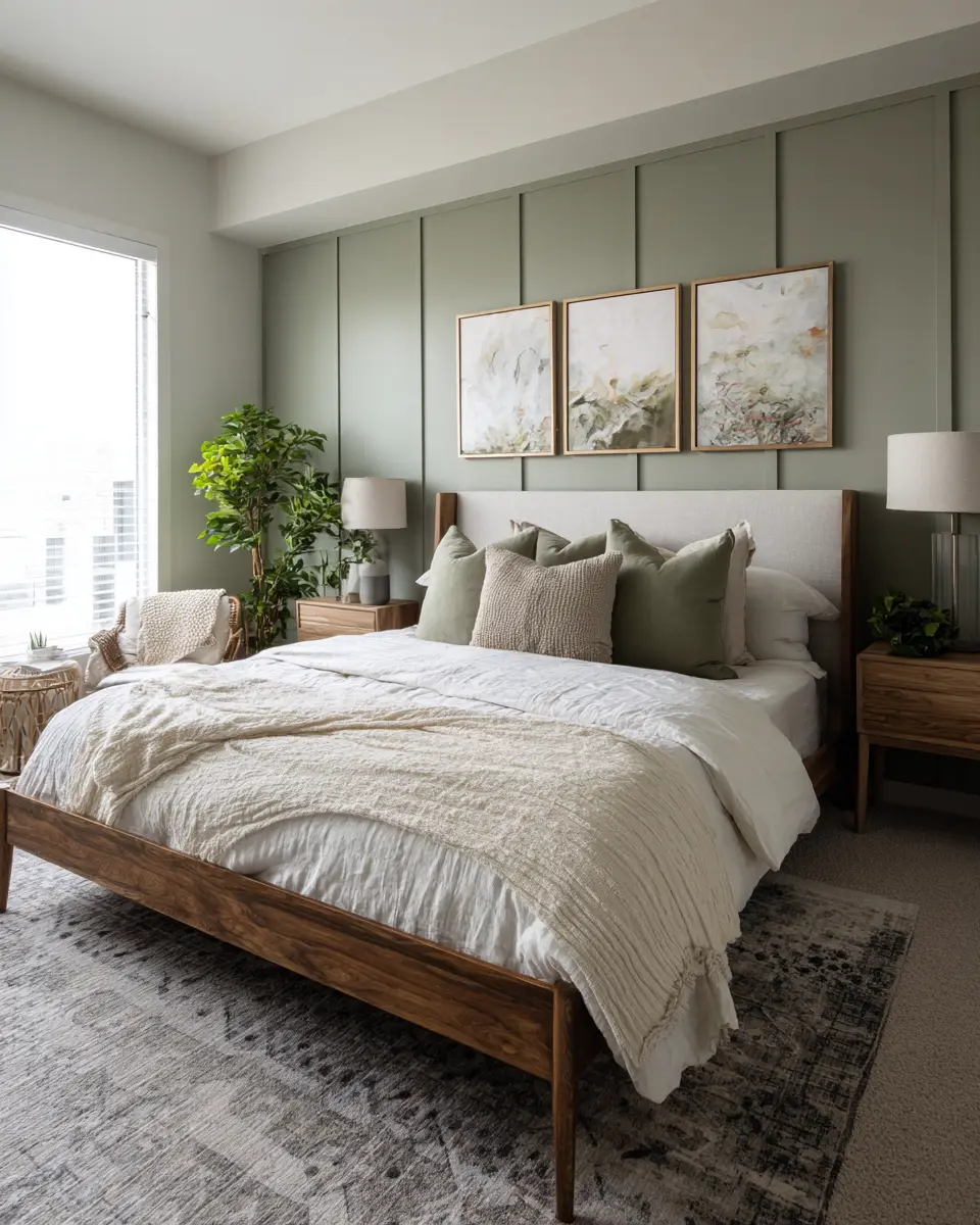 Ivory Mid-Century Modern Bedroom Decor Ideas