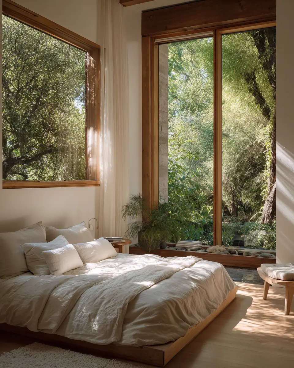 Ivory Mid-Century Modern Bedroom Decor Ideas