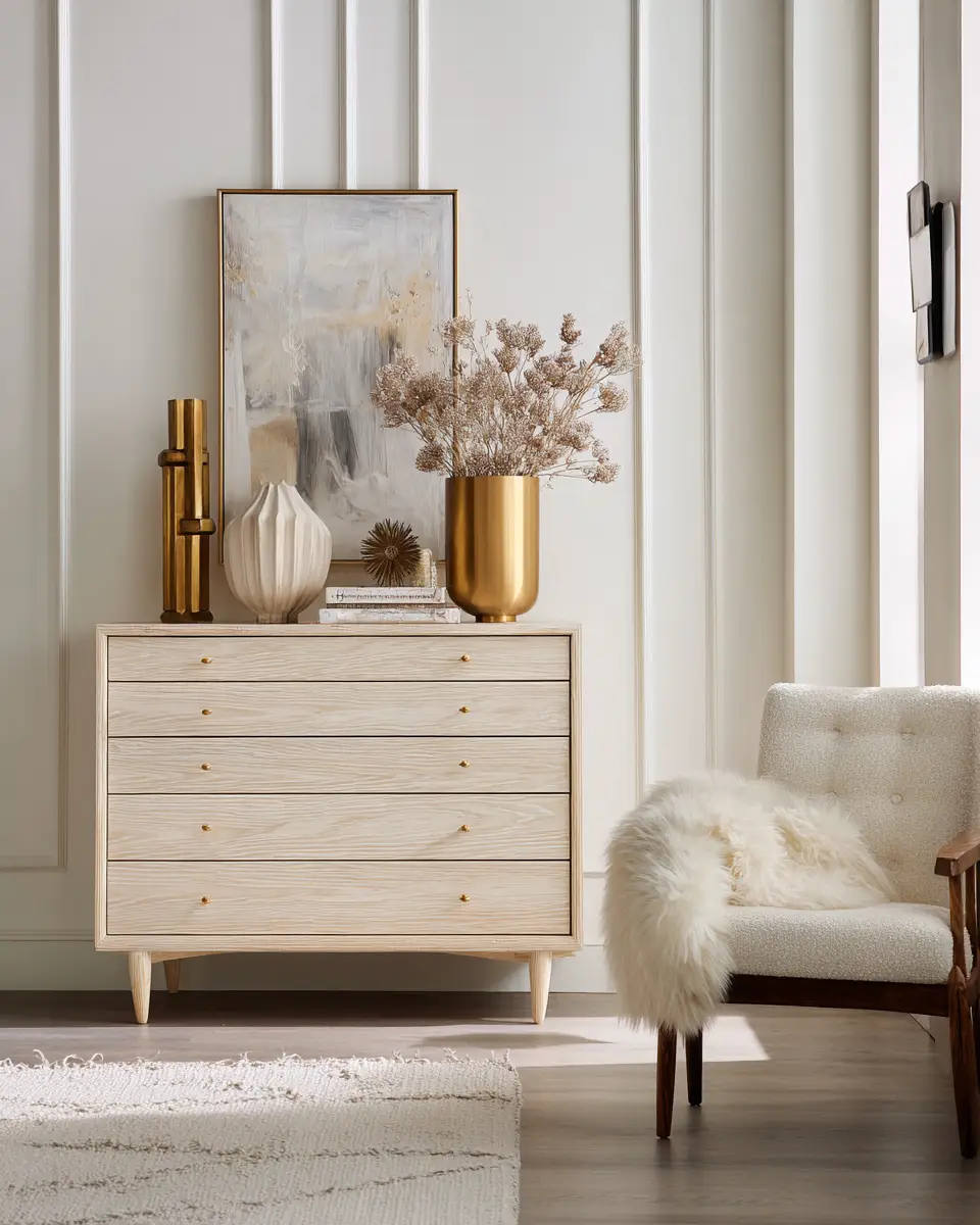 Ivory Mid-Century Modern Bedroom Decor Ideas