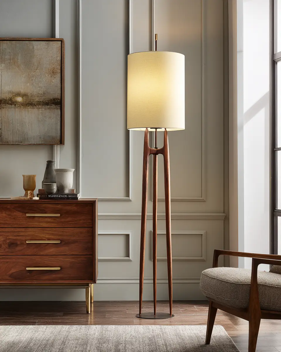 Ivory Mid-Century Modern Bedroom Decor Ideas