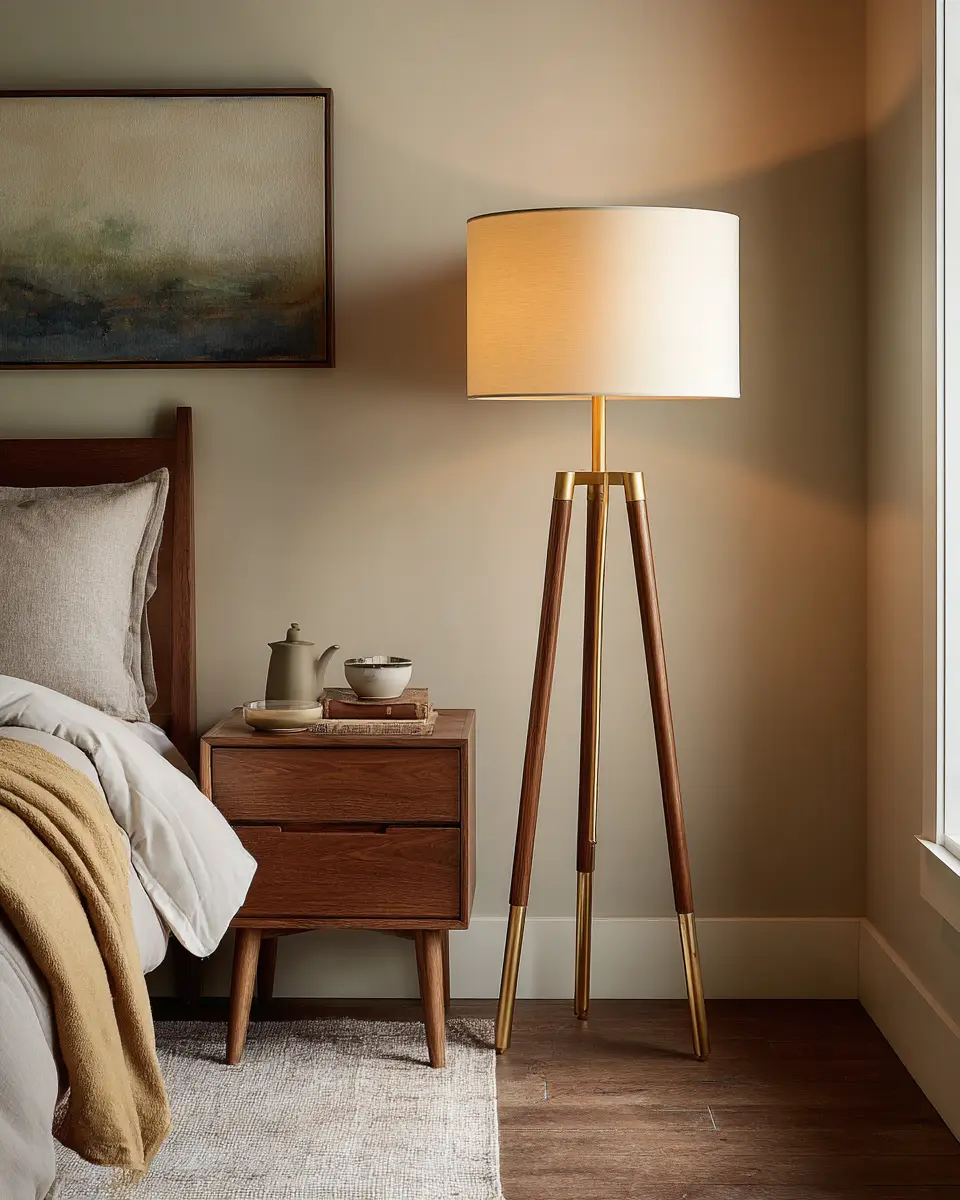 Ivory Mid-Century Modern Bedroom Decor Ideas