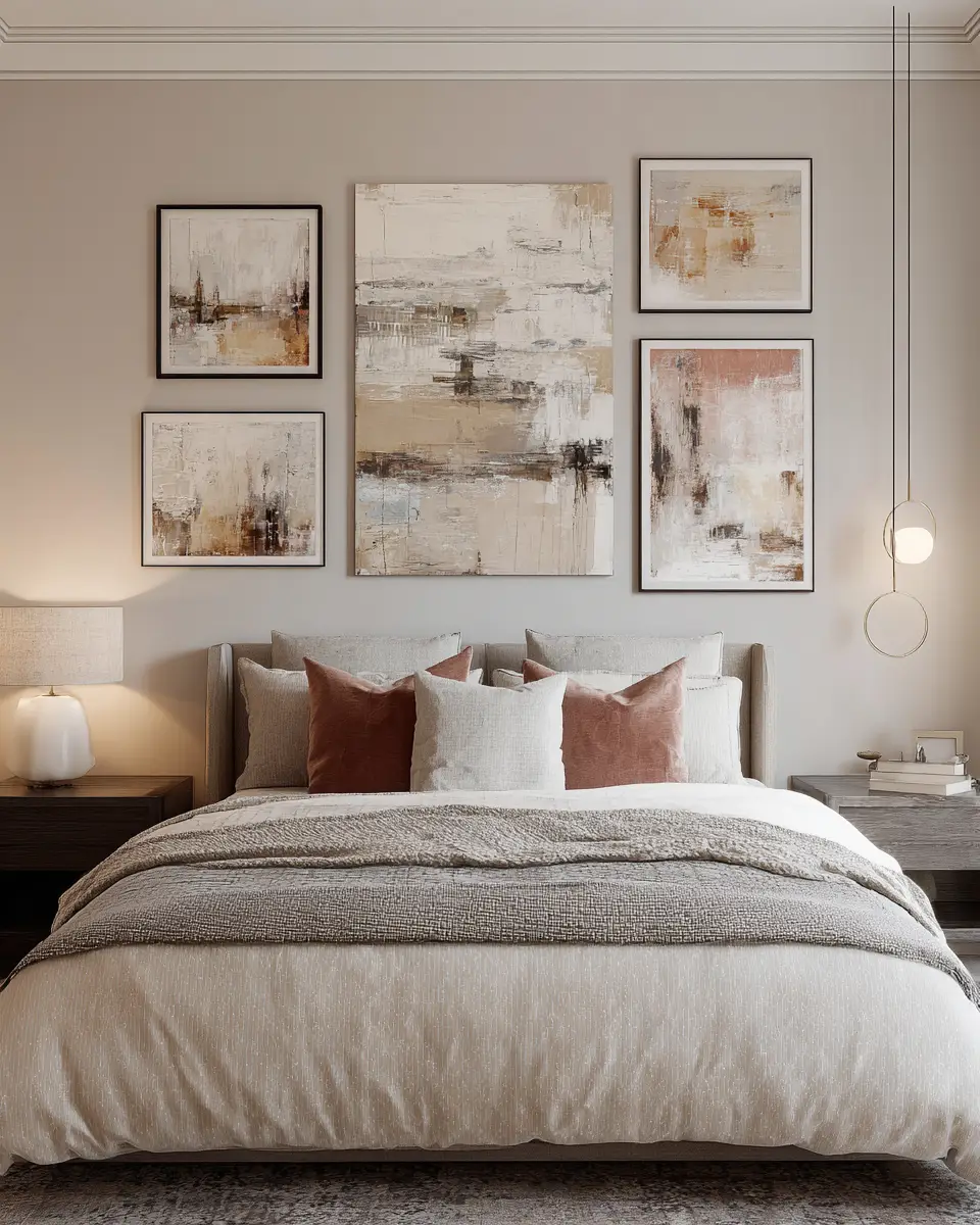 Ivory Mid-Century Modern Bedroom Decor Ideas