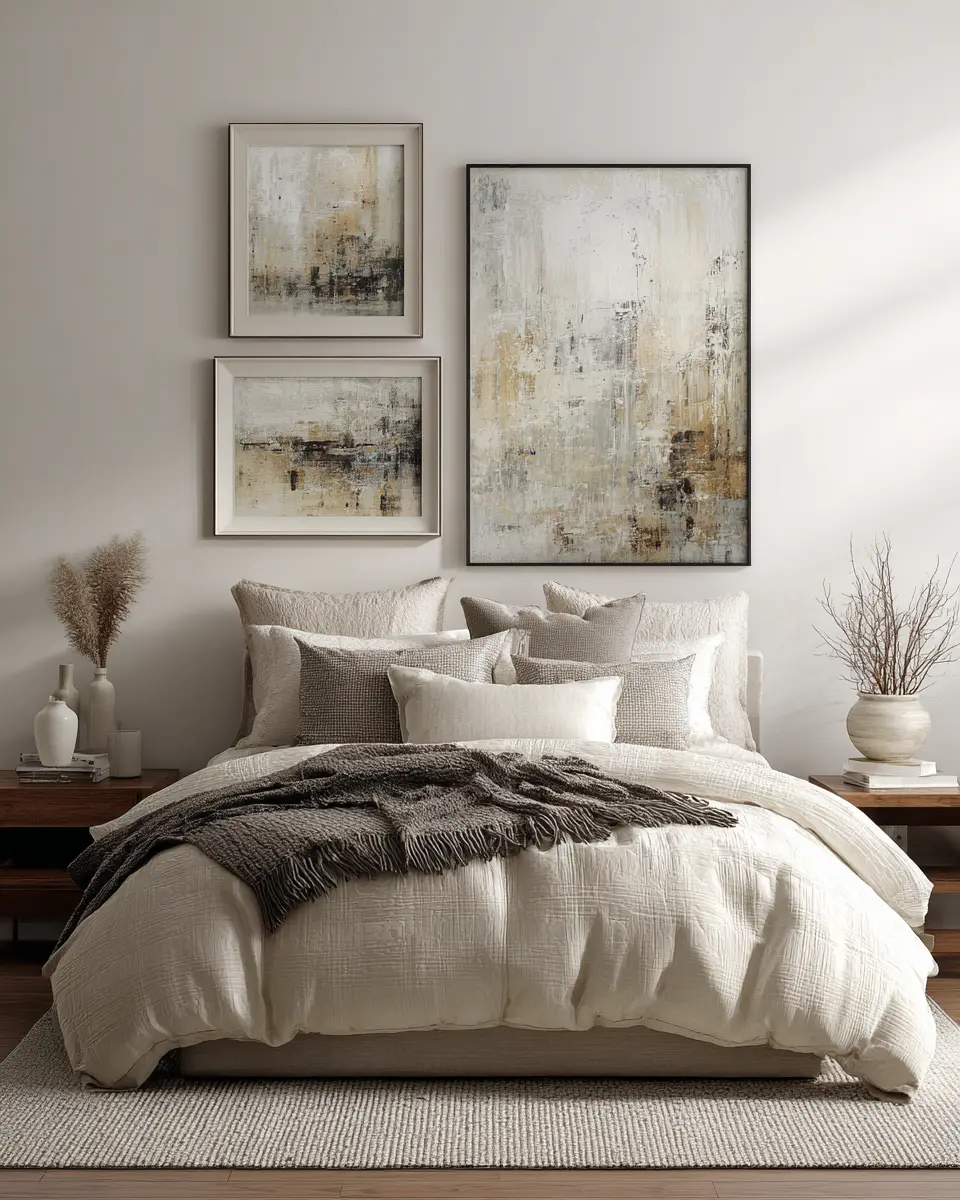 Ivory Mid-Century Modern Bedroom Decor Ideas