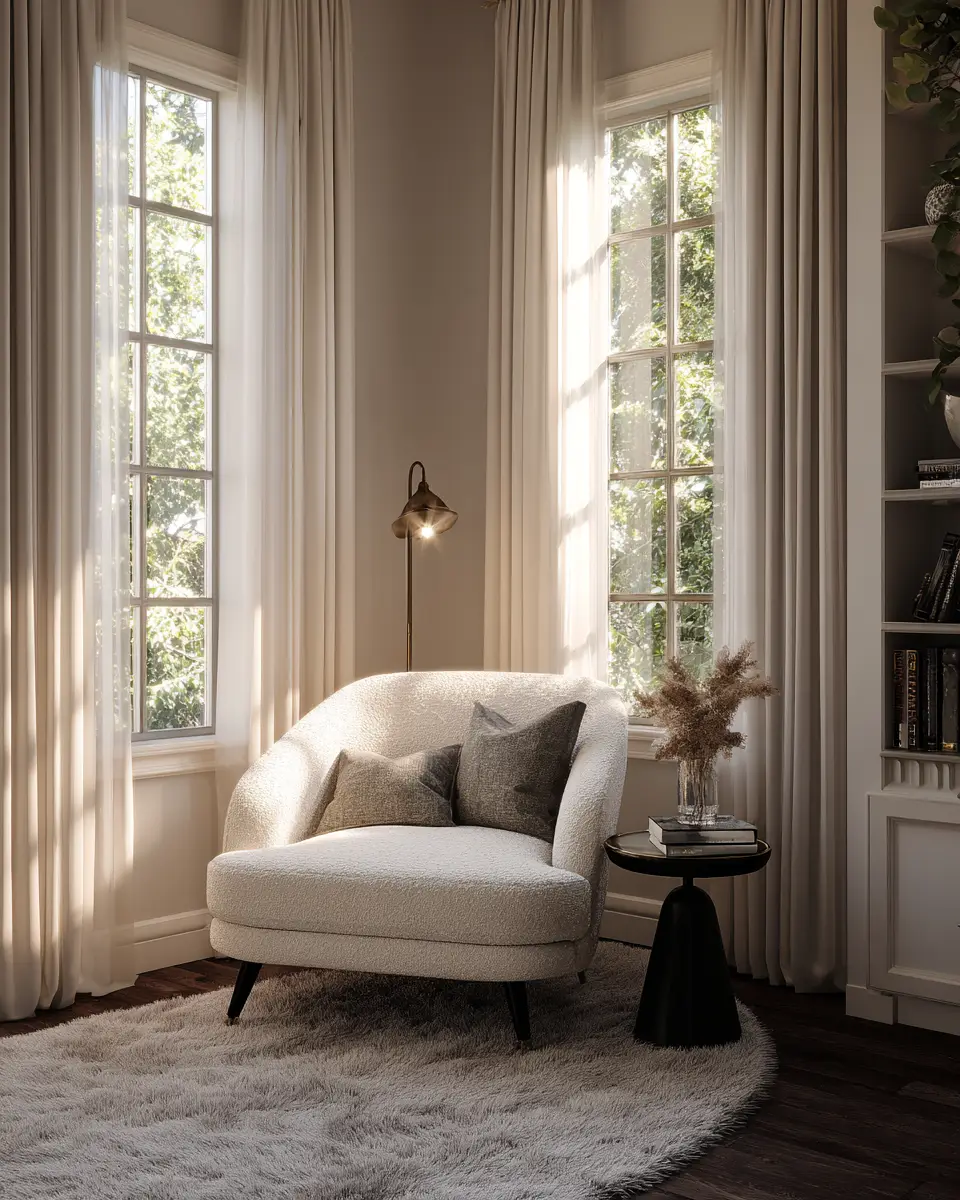 Ivory Mid-Century Modern Bedroom Decor Ideas