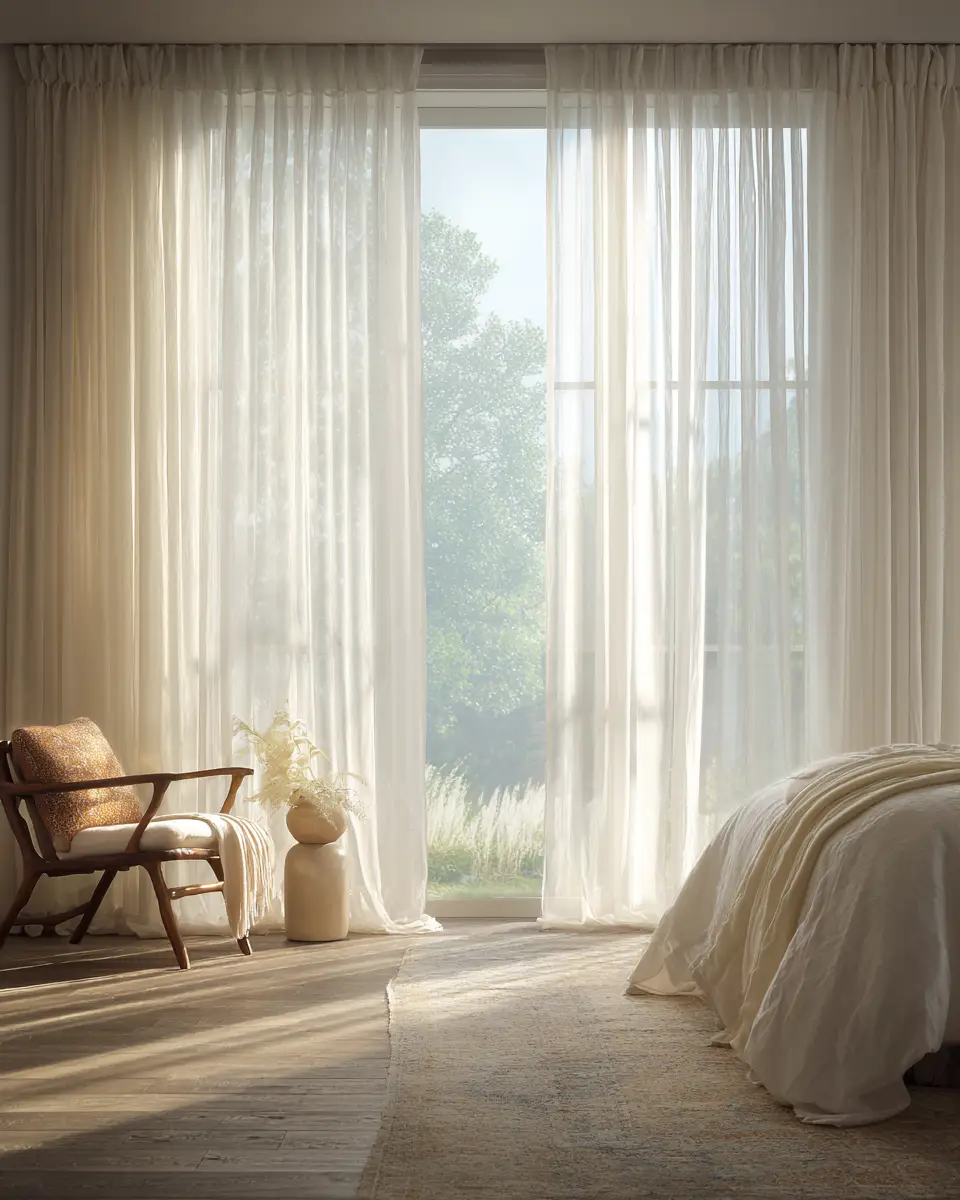 Ivory Mid-Century Modern Bedroom Decor Ideas