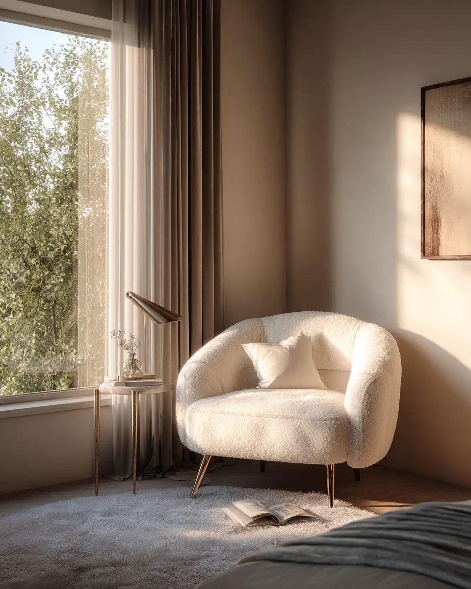 Ivory Mid-Century Modern Bedroom Decor Ideas