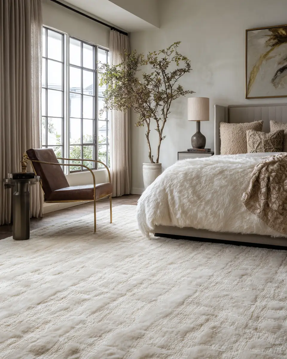 Ivory Mid-Century Modern Bedroom Decor Ideas