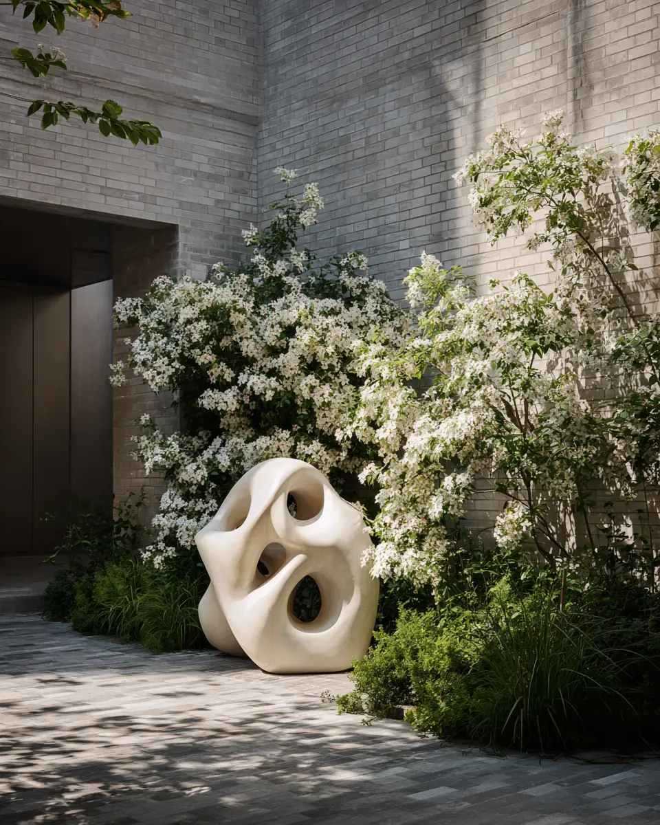 Ivory Modern Garden Decor Ideas