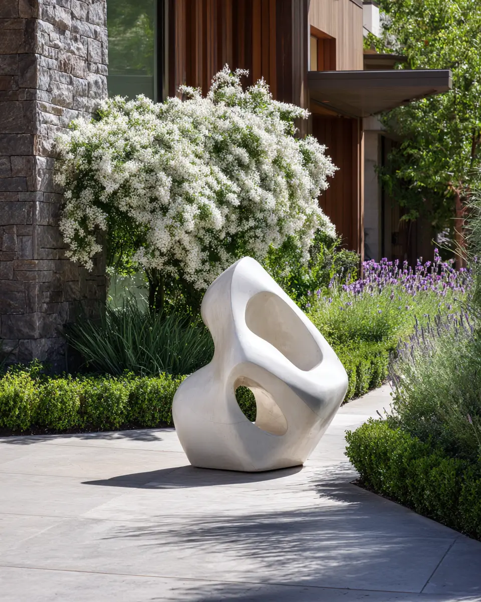 Ivory Modern Garden Decor Ideas