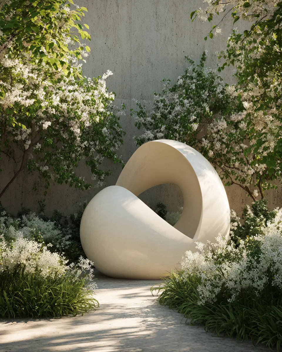 Ivory Modern Garden Decor Ideas