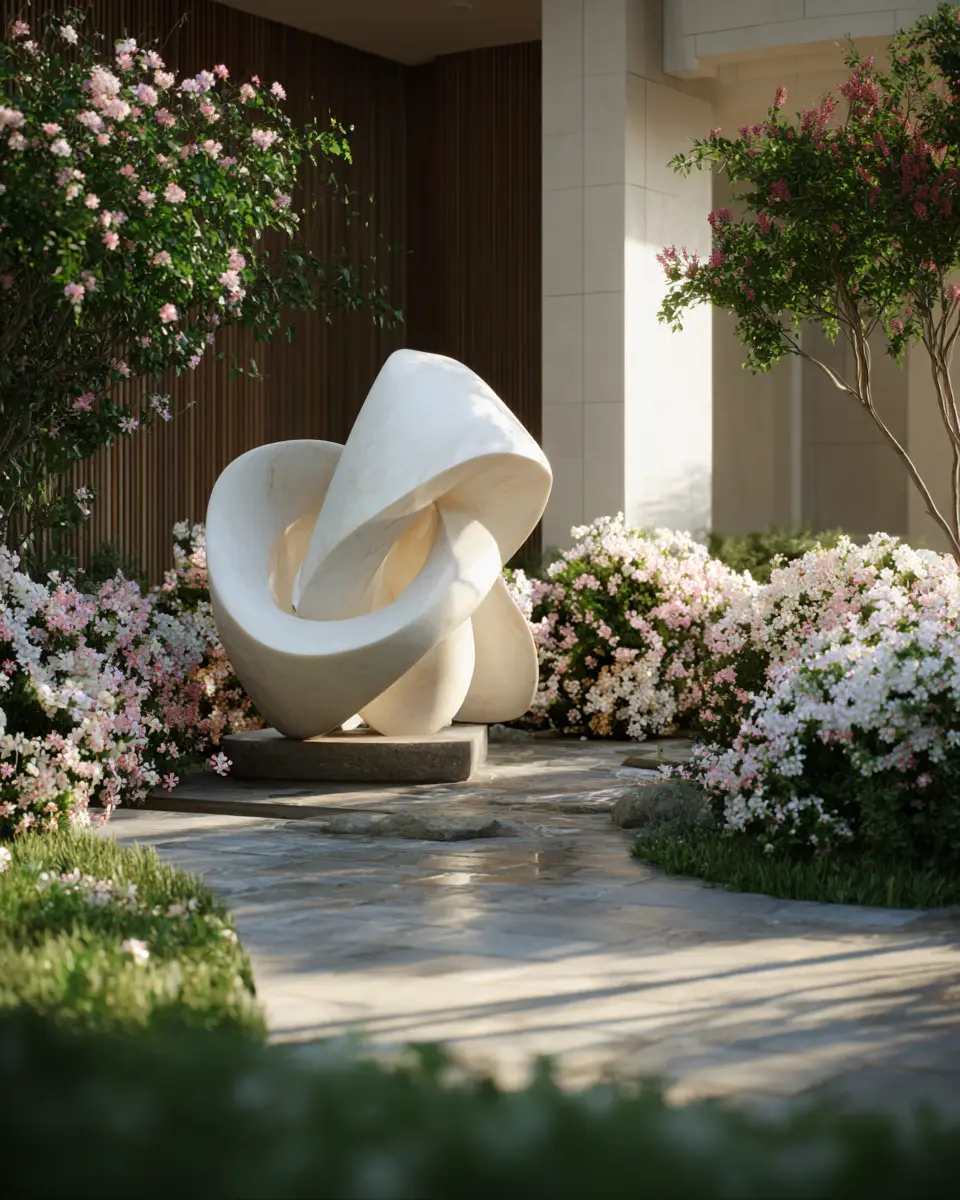 Ivory Modern Garden Decor Ideas