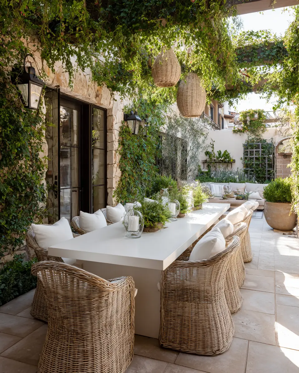 Ivory Modern Patio Decor Ideas - Featured