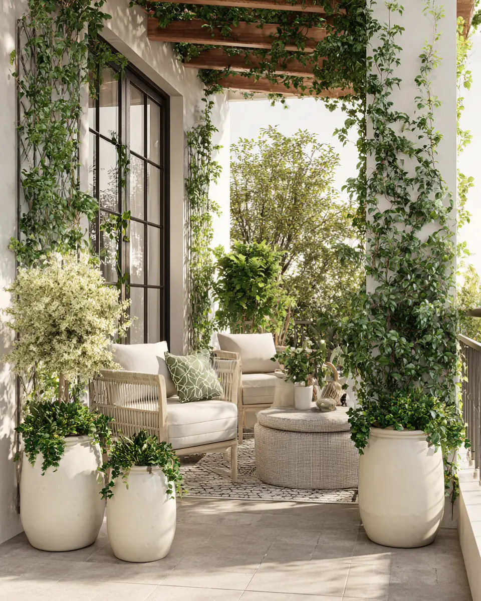 Ivory Modern Patio Decor Ideas