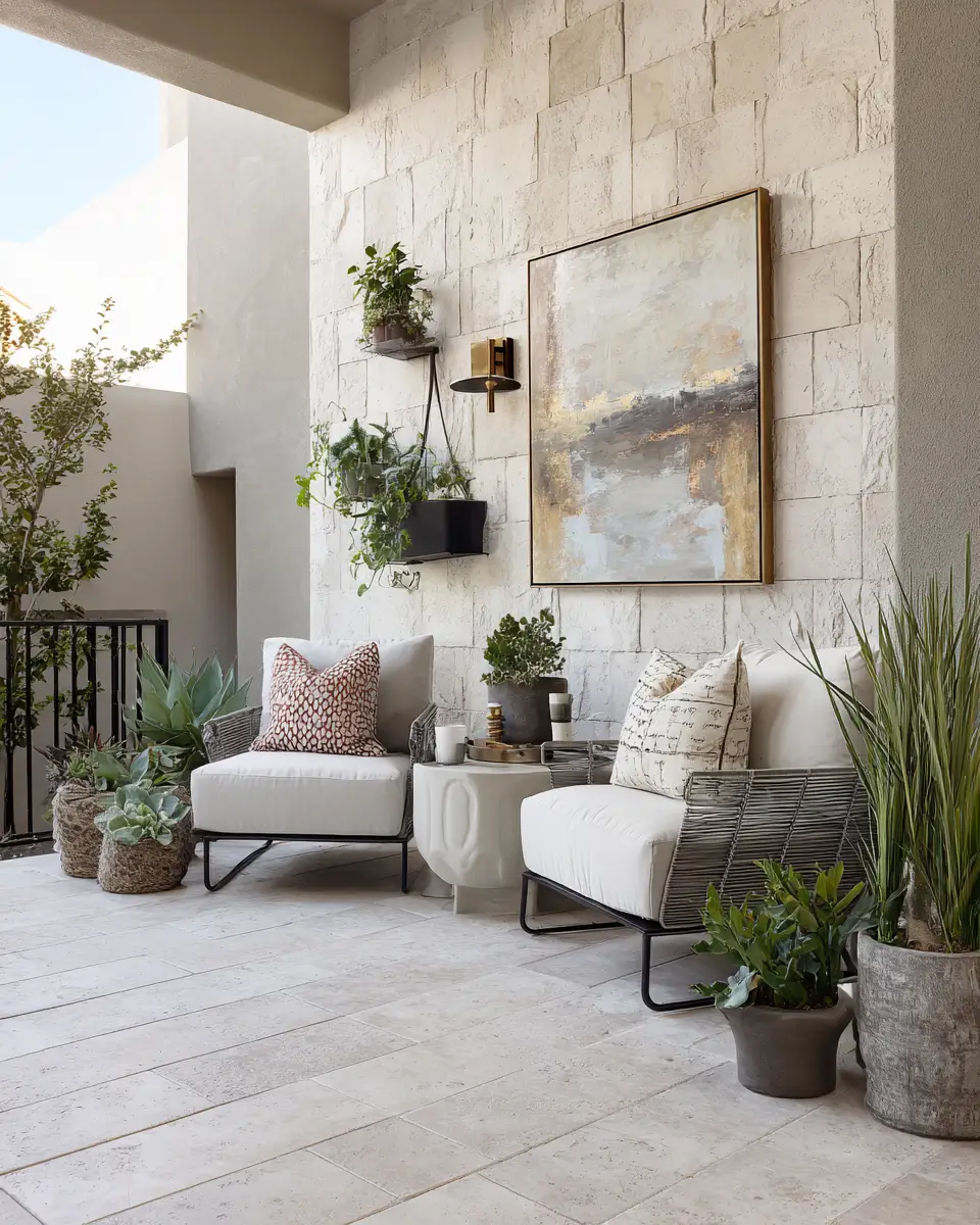 Ivory Modern Patio Decor Ideas