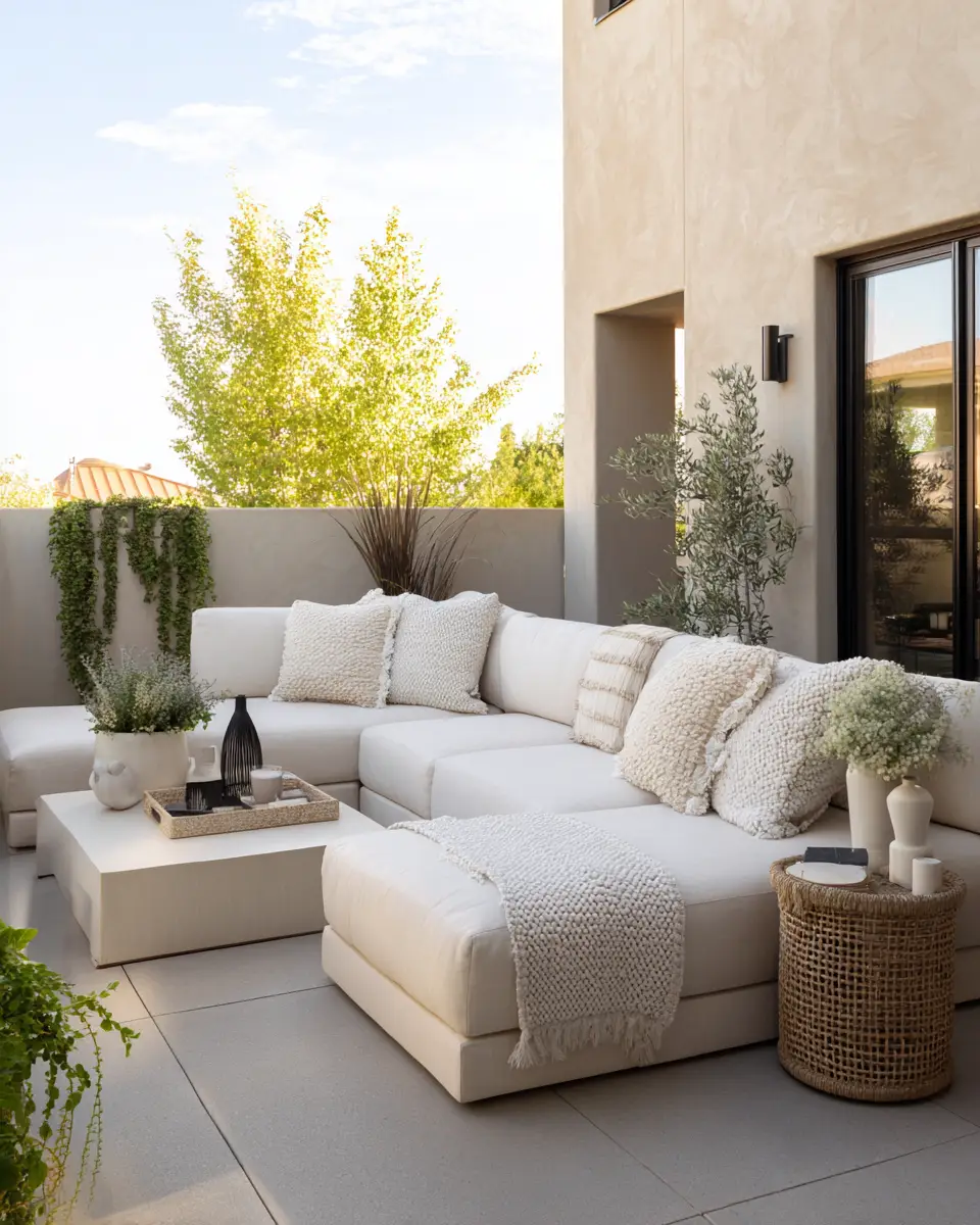 Ivory Modern Patio Decor Ideas