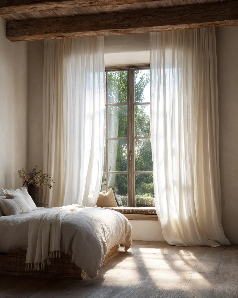 Ivory Rustic Bedroom Decor Ideas