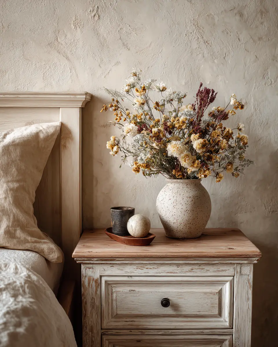 Ivory Rustic Bedroom Decor Ideas