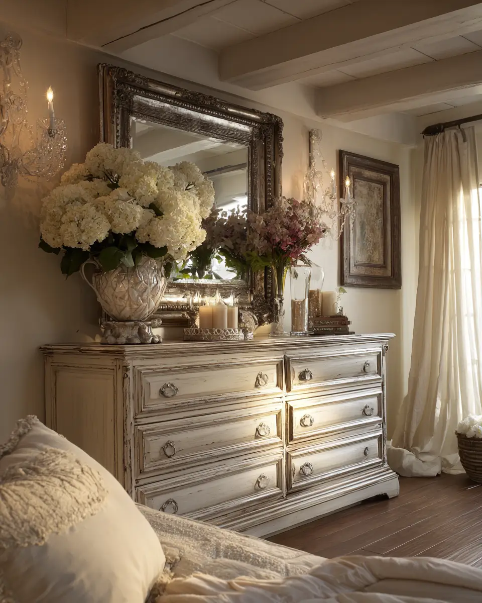Ivory Rustic Bedroom Decor Ideas