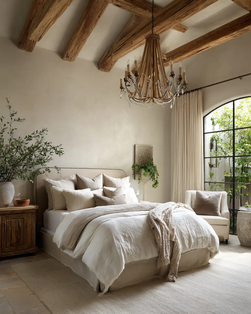 Ivory Rustic Bedroom Decor Ideas