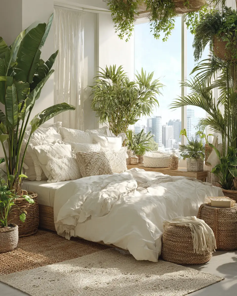 Ivory Rustic Bedroom Decor Ideas