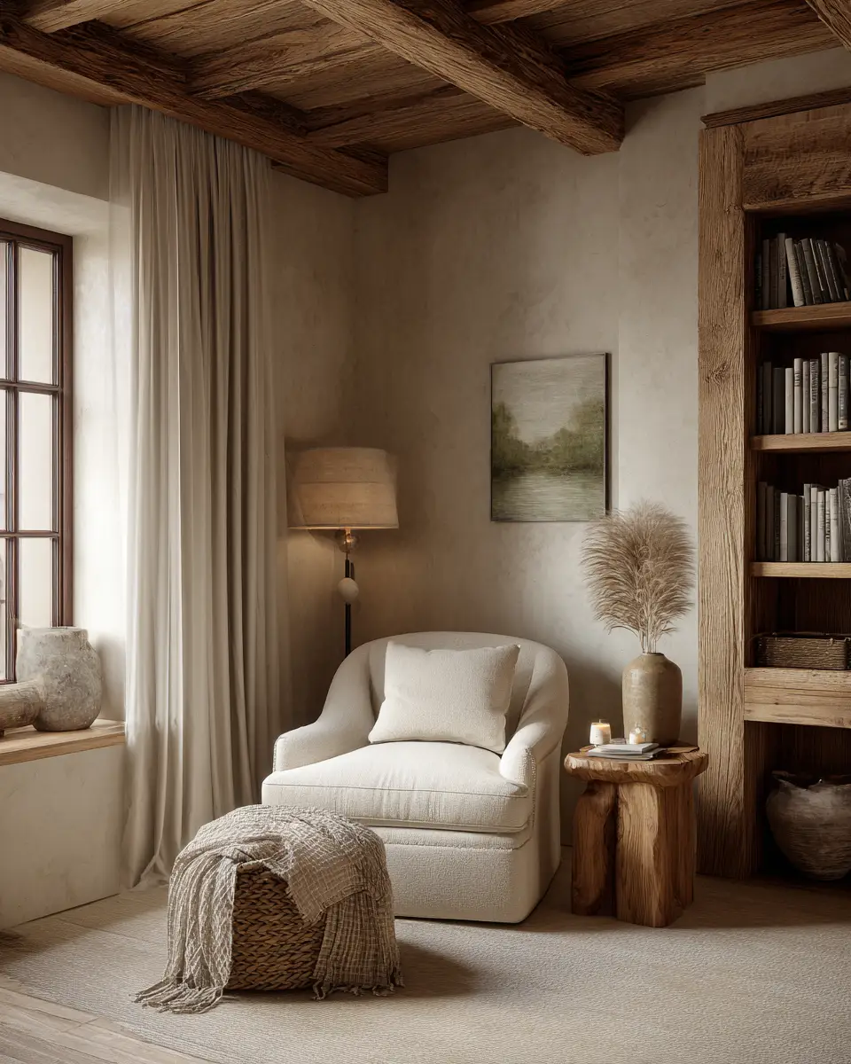 Ivory Rustic Bedroom Decor Ideas