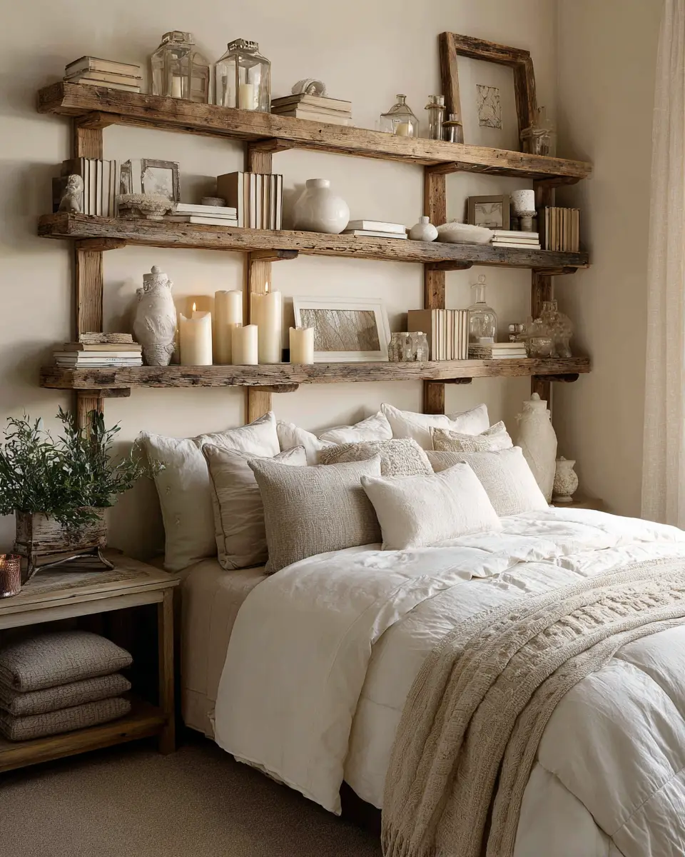 Ivory Rustic Bedroom Decor Ideas
