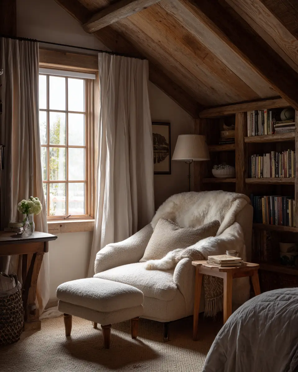 Ivory Rustic Bedroom Decor Ideas