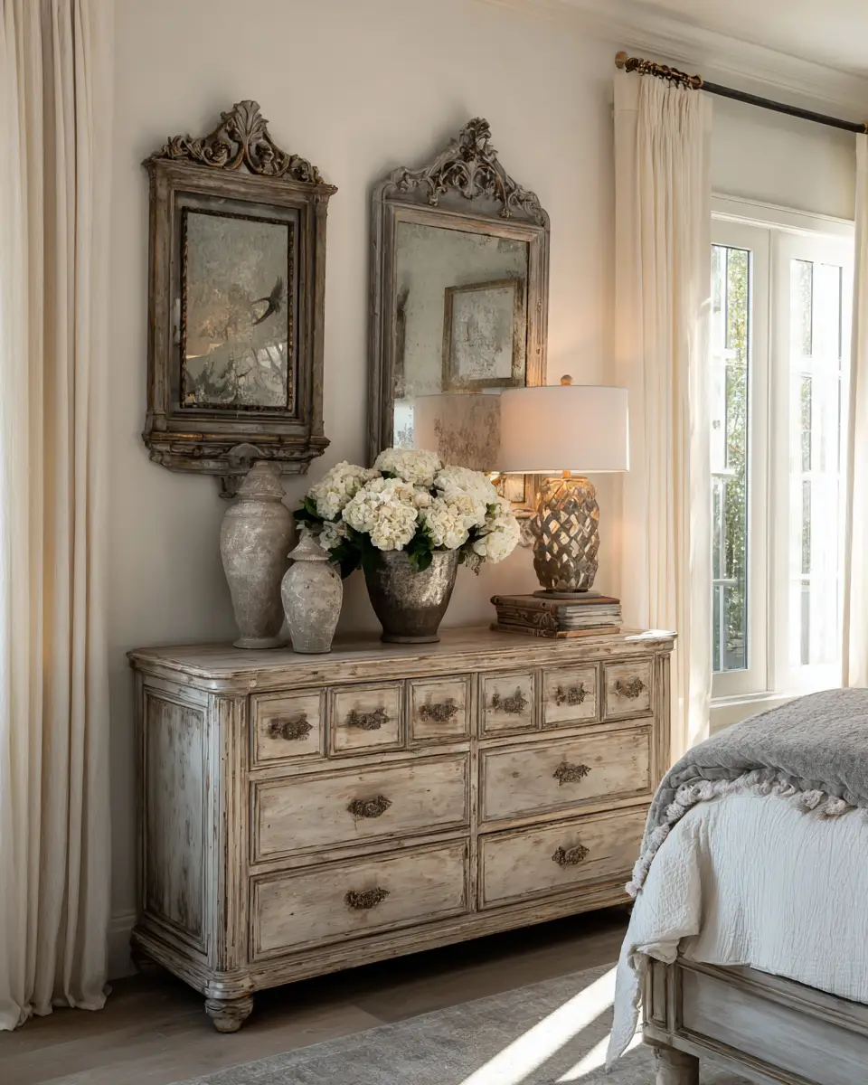 Ivory Rustic Bedroom Decor Ideas