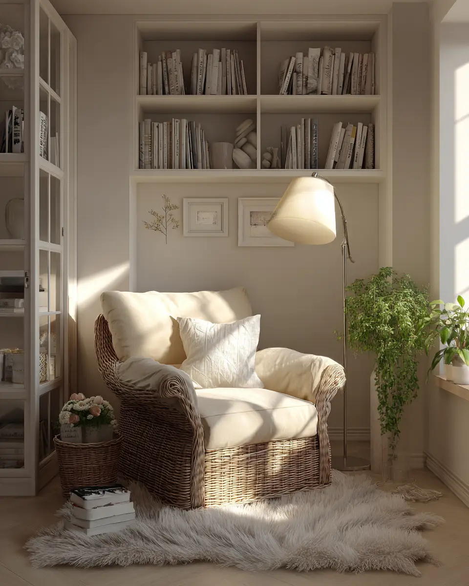 Ivory Rustic Living Room Decor Ideas