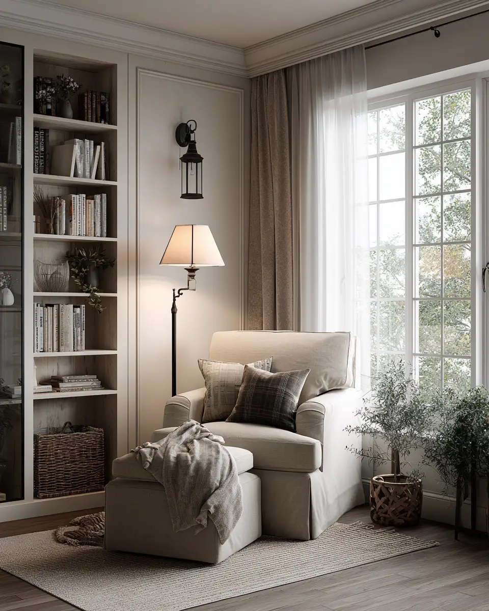 Ivory Rustic Living Room Decor Ideas