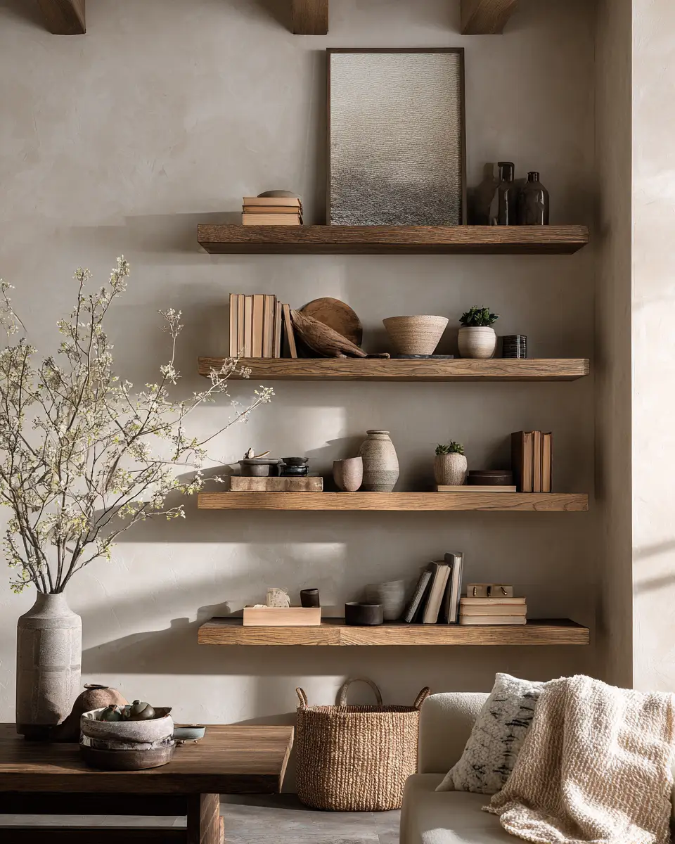 Ivory Rustic Living Room Decor Ideas