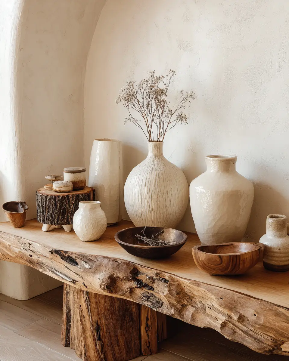 Ivory Rustic Living Room Decor Ideas