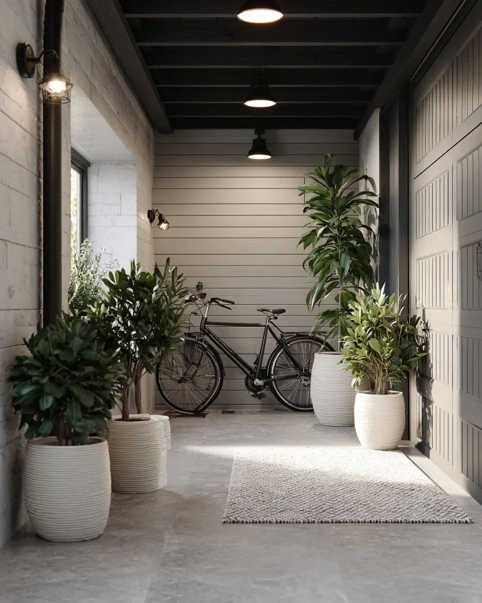 Ivory Scandinavian Garage Decor Ideas - Featured