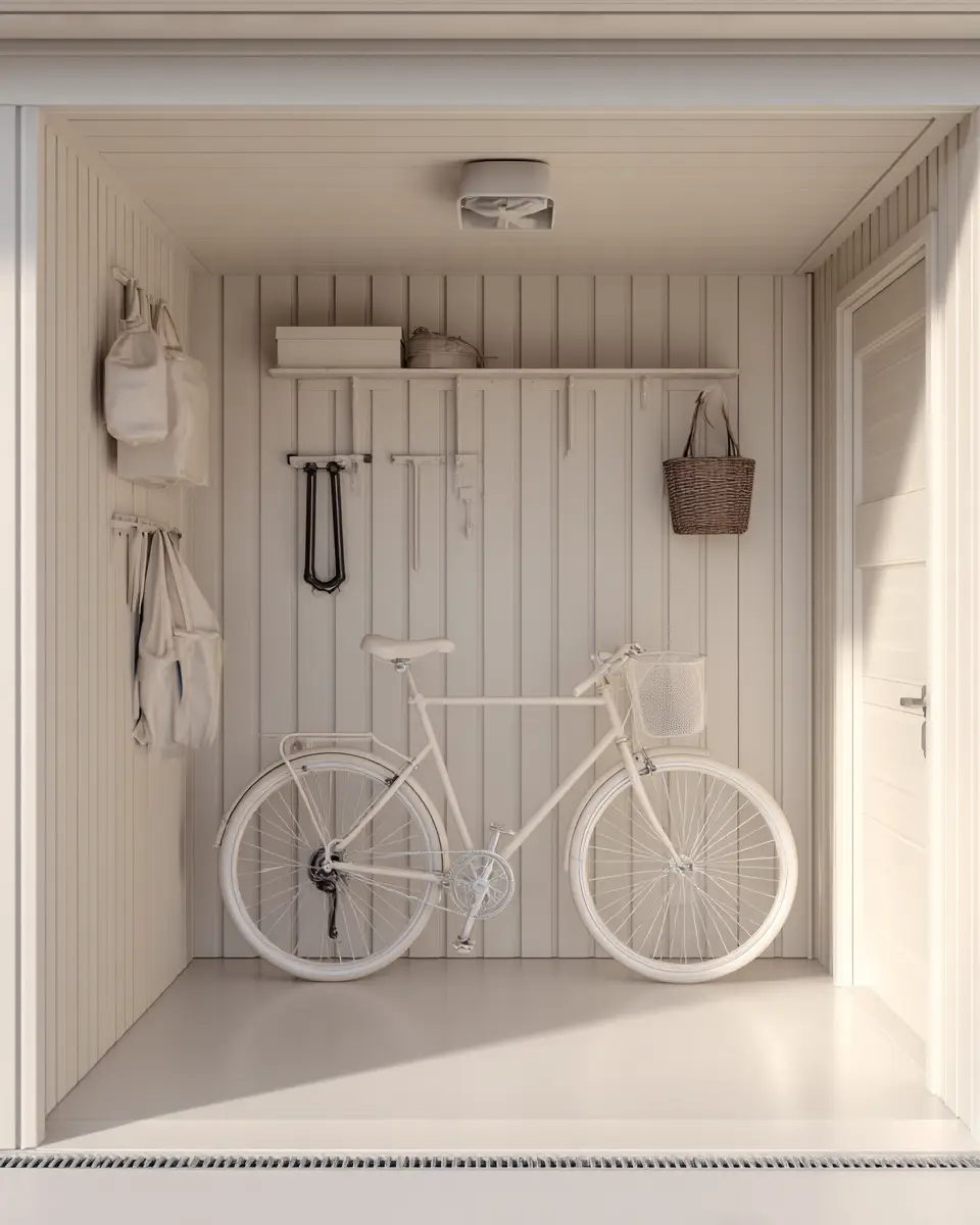 Ivory Scandinavian Garage Decor Ideas