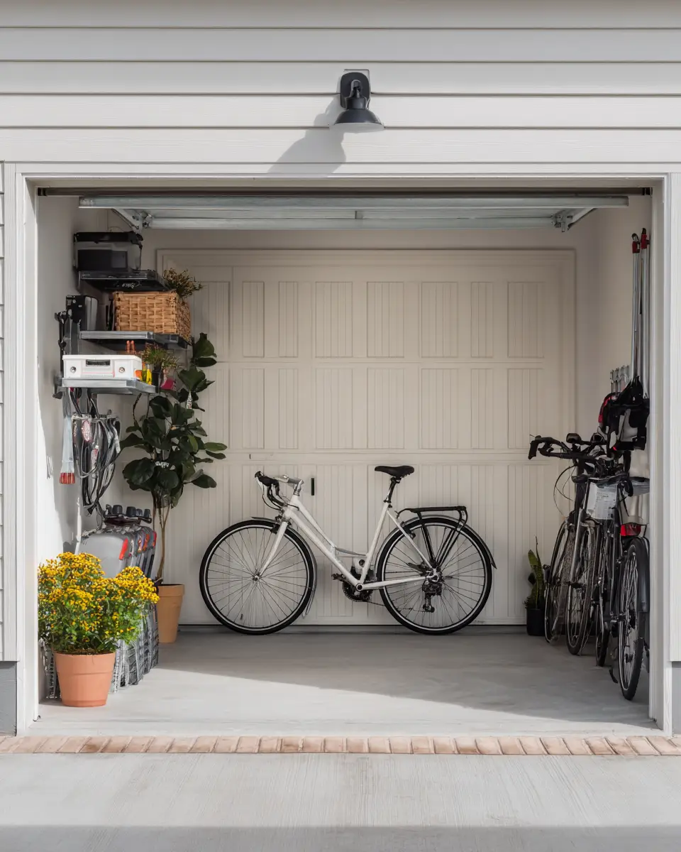 Ivory Scandinavian Garage Decor Ideas