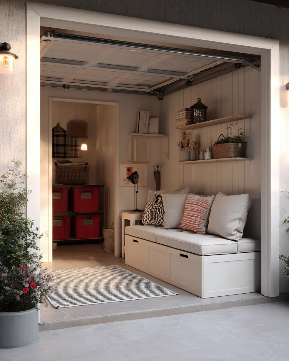 Ivory Scandinavian Garage Decor Ideas