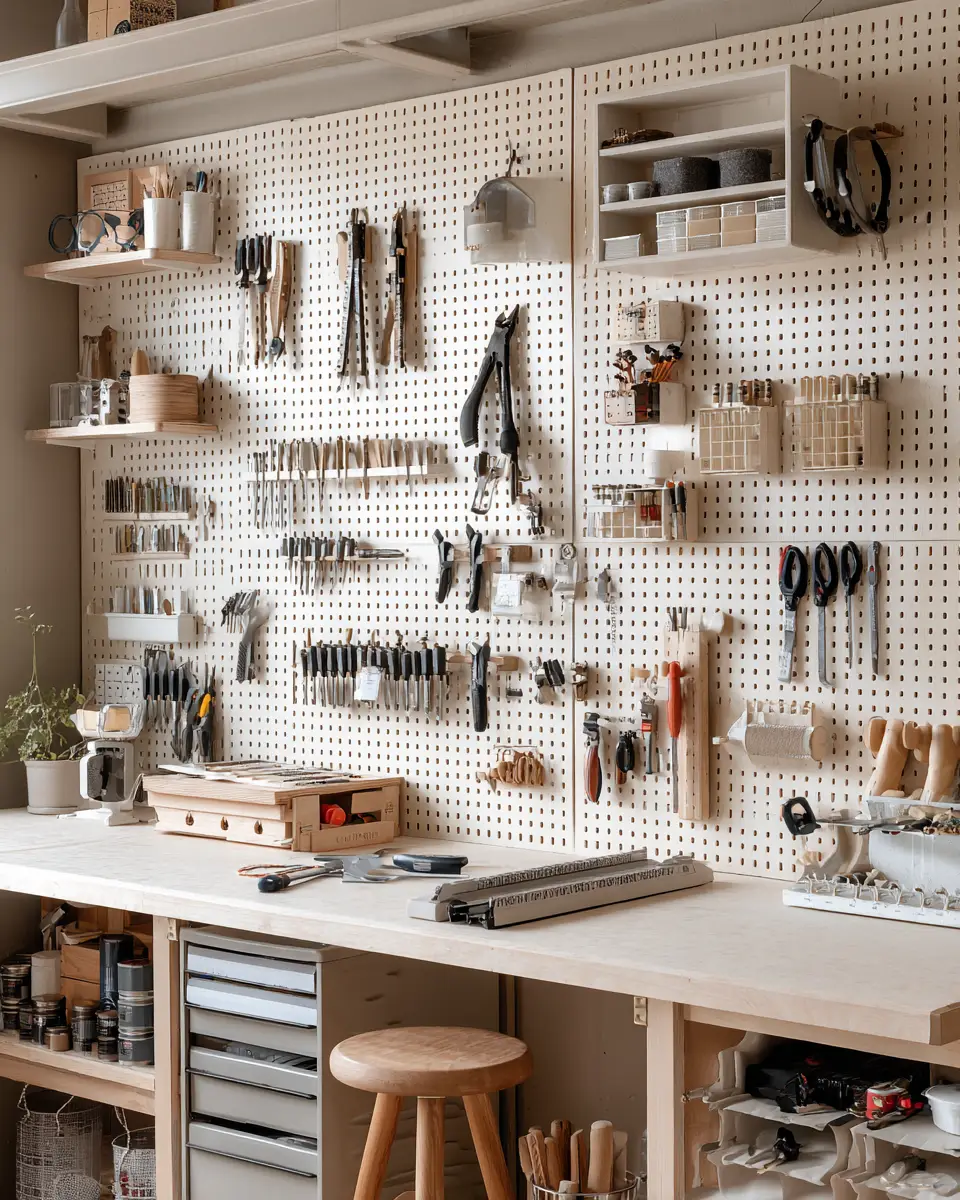 Ivory Scandinavian Garage Decor Ideas