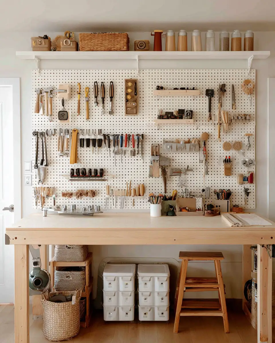 Ivory Scandinavian Garage Decor Ideas