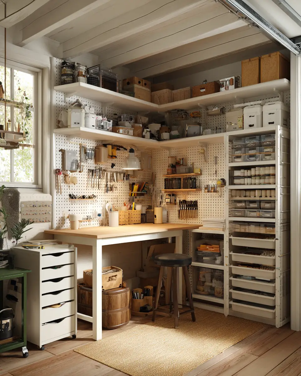 Ivory Scandinavian Garage Decor Ideas