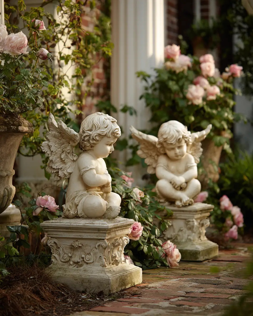 Ivory Traditional Garden Decor Ideas