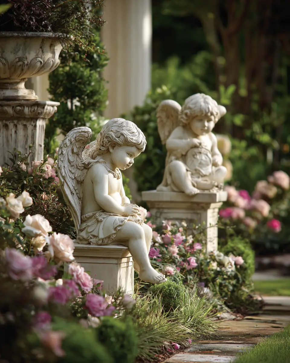 Ivory Traditional Garden Decor Ideas