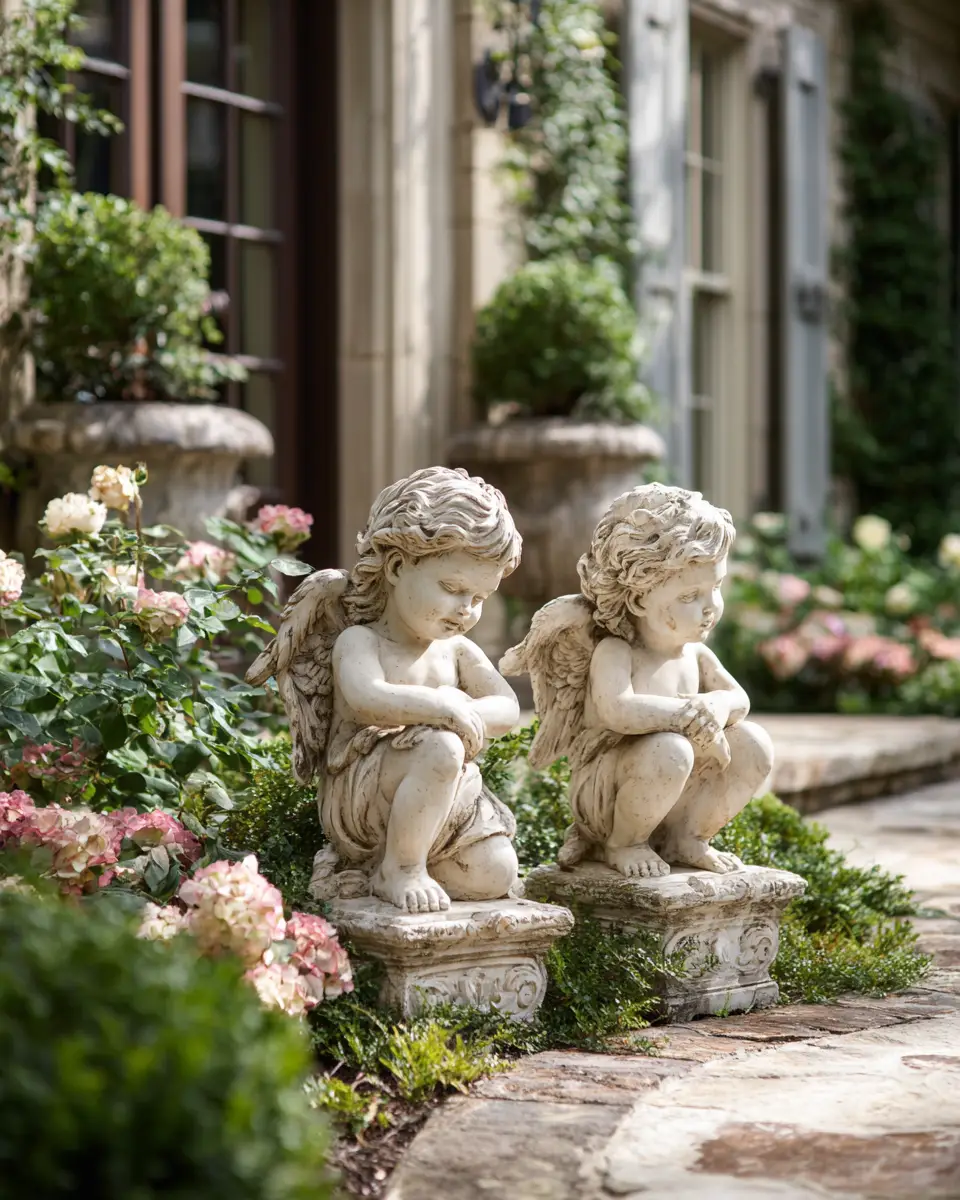 Ivory Traditional Garden Decor Ideas