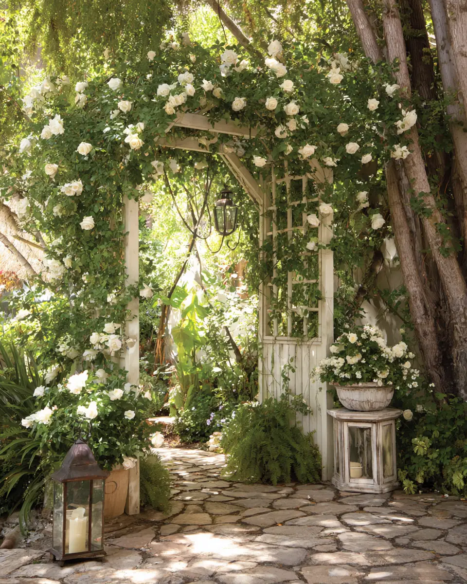 Ivory Traditional Garden Decor Ideas
