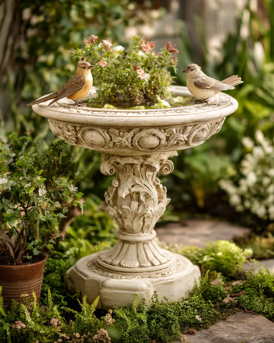 Ivory Traditional Garden Decor Ideas